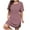 Pink, variant on Leesechin Women's T Shirt Casual Dress Oversized Solid Color Short Sleeve O Neck Beach Dress with Pockets Nightgown