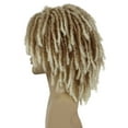 thumbnail image 4 of Short Dreadlocks Wigs for Men Ombre Blonde Curly Braided Wig with Bangs, 4 of 7
