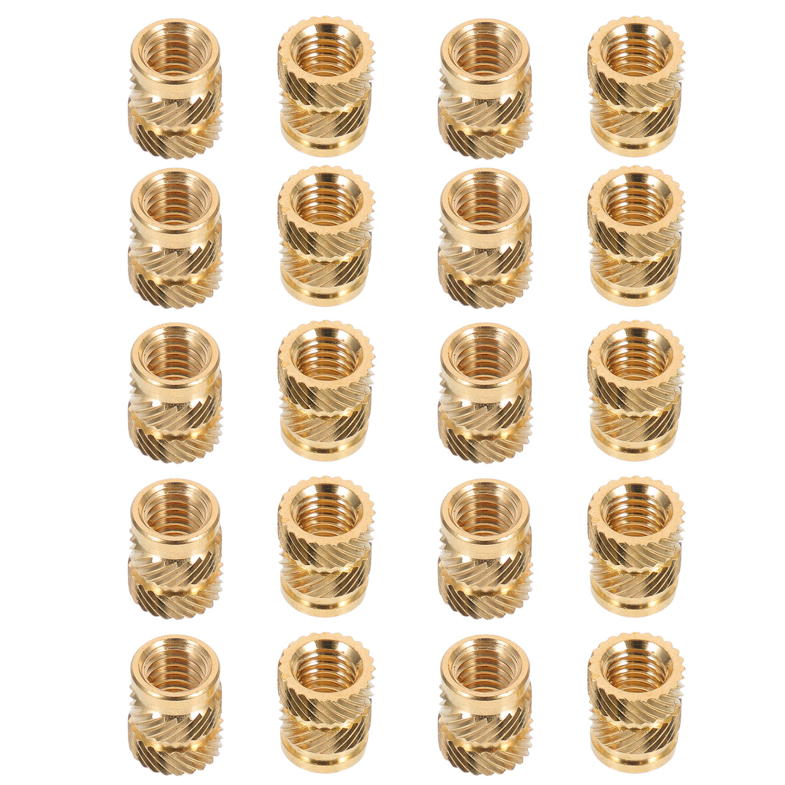 OUNONA Brass Threaded Insert Inserts Knurled Nuts Wood Heat Hot Melt