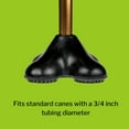 thumbnail image 3 of McKesson Black 4-Point Cane Tip, Self-Standing, 3/4 in Diameter, 1 Count, 1 Pack, 3 of 6