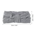 thumbnail image 4 of Unique Bargains 1 Pce Bandeau Confortable Tricoté Gris Clair, 4 of 6