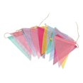thumbnail image 1 of 12 Uds. Bandera triangular de colores, cáñamo sintético, decoración de boda europea creativa, banderines para fiestas, banderines, banderines de cáñamo falso (2 uds.) JAMW Sencillez, 1 of 5