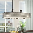 thumbnail image 3 of Livex Lighting Arabesque 9 Light Linear Chandelier in English Bronze, 3 of 17
