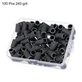 thumbnail image 3 of Uxcell 100pcs Small Sanding Bands 240 Grit for Nail Drill Bits Black, 3 of 7