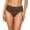Brown, variant on Full Coverage Bikini Bottoms for Women Mid Rise Bathing Suit Bottoms for Women Ruched Tummy Control Swim Bottoms