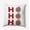 Firecracker Red, variant on 16" x 16" Simply Daisy Ho Ho Ho Polyester Accent Pillow, Dark Cobalt Qty 1