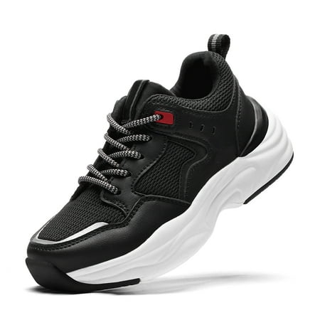 

ES Lightweight Lace Up Safe Running Shoes Sports Walking Shoes（Little Kids & Big Kids）