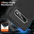 thumbnail image 6 of Armor Shockproof Case for Samsung Galaxy S10 Plus, [Military Grade Anti-Drop] Rugged Hybrid Hard PC+Soft Silicone Heavy-Duty Tough Durable Slim Lightweight Protective Bumper Phone Case, Black, 6 of 8