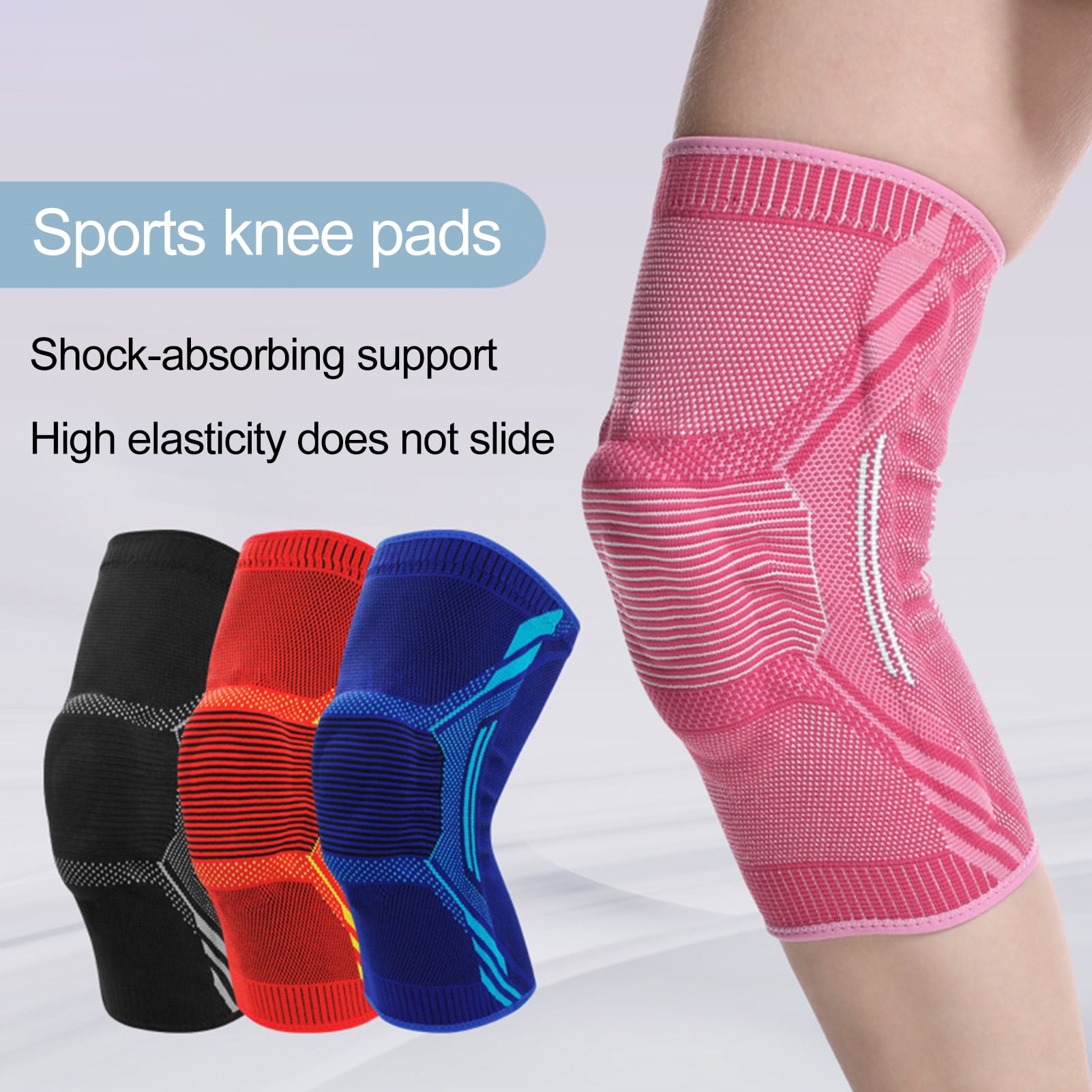 UDIYO 1Pc Knee Pad Shock Absorption Elastic Breathable Impact Resistant ...