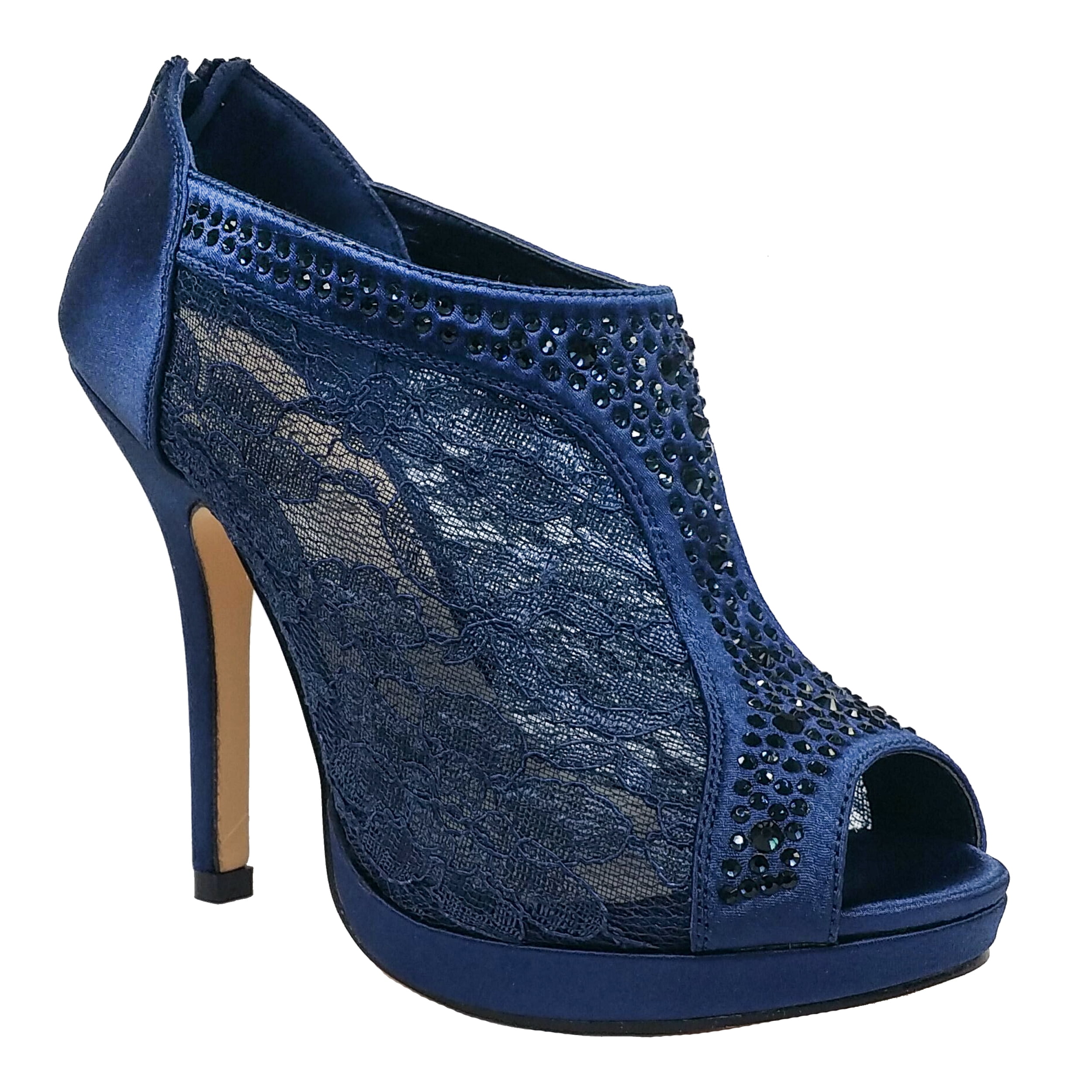 lace up open toe platform heels