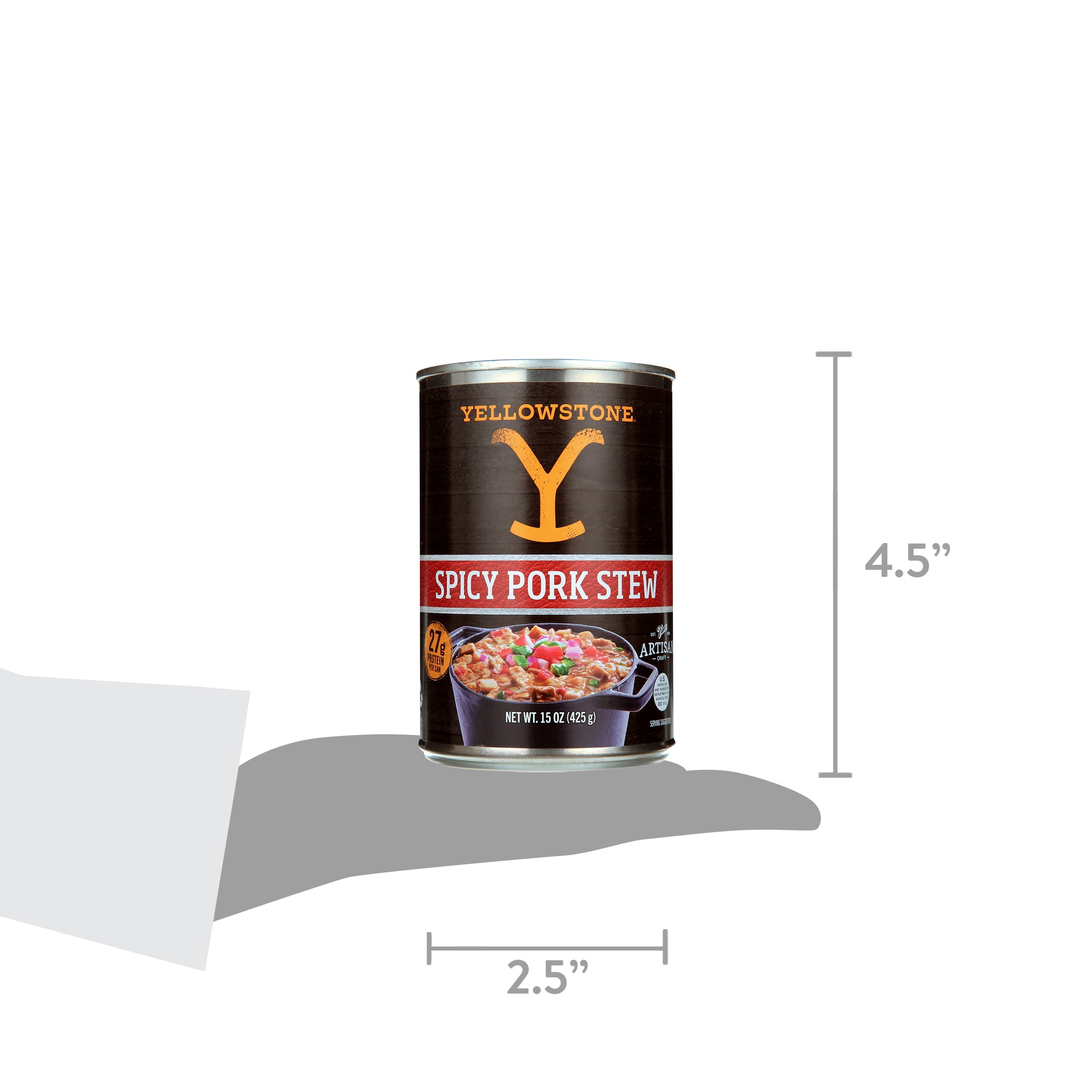 (2 pack) Yellowstone Spicy Pork Stew 15 oz. Can