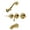 Brushed Brass, variant on Kingston Brass KB237FL Royal Triple-Handle Tub and Shower Faucet, Brushed Brass
