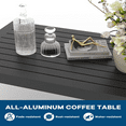 thumbnail image 6 of 5 Pieces Aluminum Patio Furniture Set,Outdoor Conversation Set with 4" Armrest & 5" Thick Cushions & Coffee Table, 6 of 7