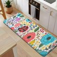 thumbnail image 5 of Pioneer Flower Floral Print Pattern Kitchen Rug Mat,Kitchen Runner Rugs Non Skid Washable,Decorative Kitchen Floor Mats for Kitchen,Sink,Laundry,17"x47.2", 5 of 7