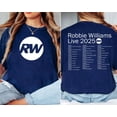 thumbnail image 2 of Robbie Williams Live 2025 Two-Sided Shirt, Men's And Women's Graphic Tee 100% Cotton by TBun, Full Sizes S-5XL, 2 of 5