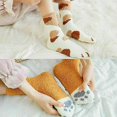 thumbnail image 4 of 6 pairs of warm fluffy socks for women, coral fleece soft fluffy winter socks, cozy socks with cat claw design, home socks for women and girls, 4 of 5