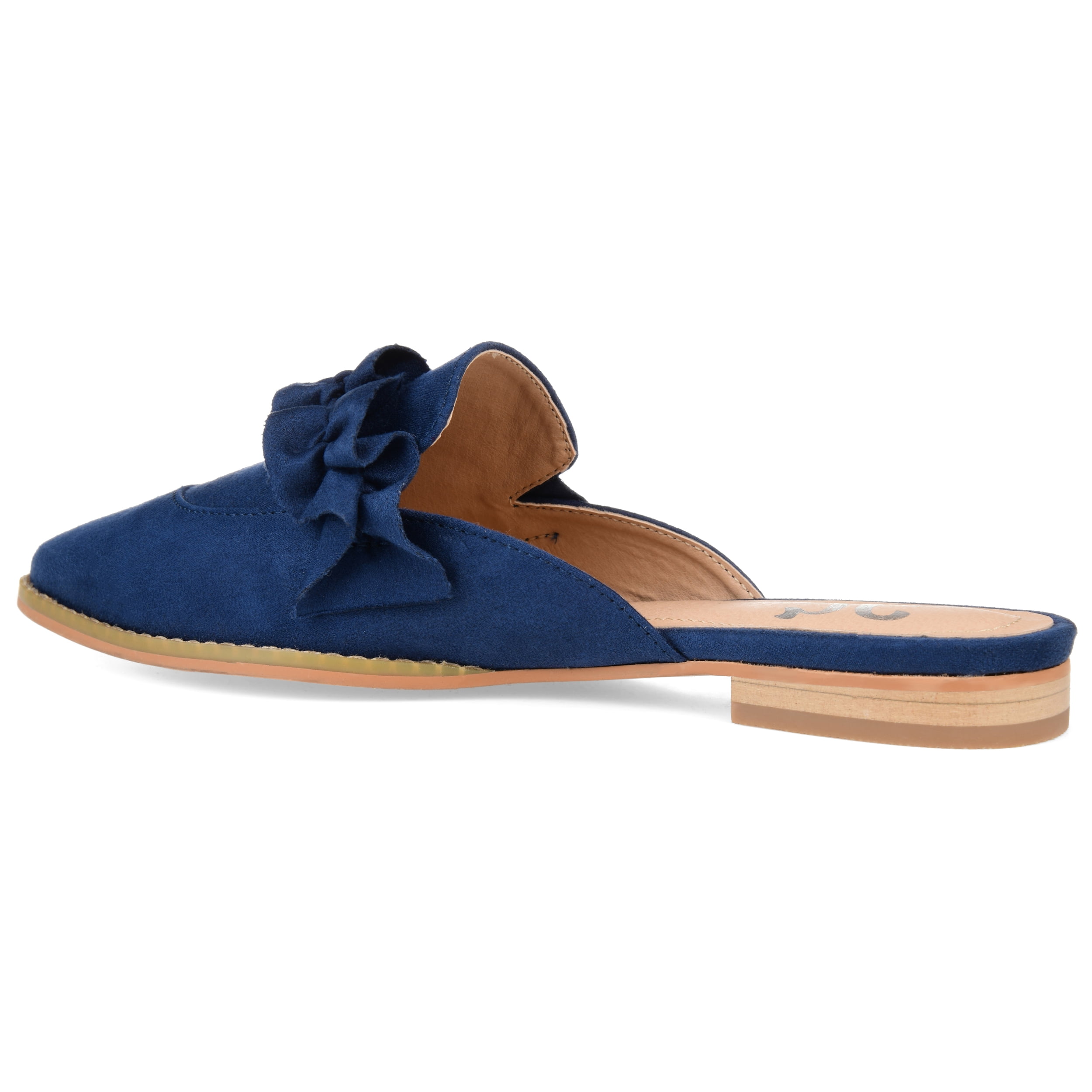 Journee Womens Kessie Slip On Pointed Toe Mules Flats