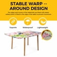 thumbnail image 4 of Bunny Easter Table Cloths for 6 Foot Rectangle Tables, Pink Eggs Plaid Spring Floral Farmhouse Patio Waterproof Elastic Fitted Tablecloths, Washable Rectangular Table Cover for Camping, 4 of 8