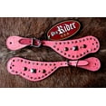 thumbnail image 2 of Western Riding Cowboy Boots Leather Spur Straps Tack Pink 74124, 2 of 2