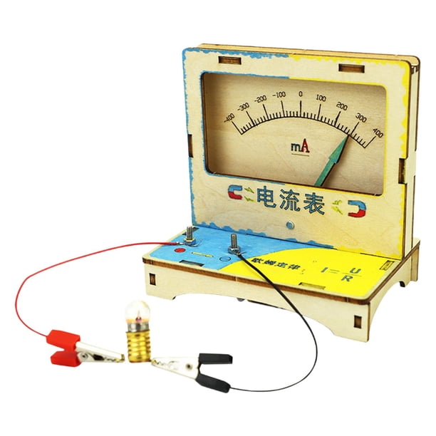 DIY modelo educativo conjunto de juguetes ensamblaje proyectos de ciencia de madera Diy amperímetro juguete experimento de ciencia proyecto para niños