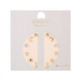 thumbnail image 2 of Pendientes para mujer, regalos para mujer, 6 pares pequeños de pendientes geométricos con combinación de flores, pendientes de aleación para mujer., 2 of 3
