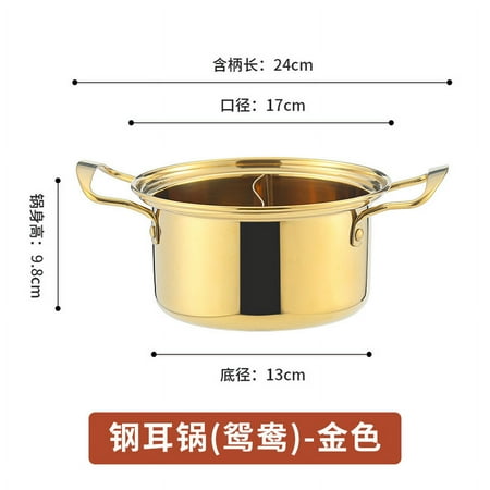 

Stainless Steel Shabu Pot Cooking Pot Multi-function Noodle Pot Stovetop Milk Pot Soup Pot