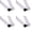 White 4PCS, variant on Visually Impaired Blind Walking Stick 4 section Folding Aluminum Cane 124CM Long