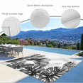 thumbnail image 3 of Grey Black Leaves Outdoor Rug for Patio/Deck/Porch, Non-Slip Large Area Rug 4 x 6 Ft, Summer Botanical Watercolor Leaf Indoor Outdoor Rugs Washable Area Rugs, Reversible Camping Rug Carpet Runner, 3 of 8