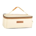 thumbnail image 4 of Bolsa de almacenamiento para utensilios de cocina de camping, organizador de vajilla, multifuncional, vacía, Oxford Beige, 4 of 9