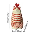 thumbnail image 4 of (2-Pack) Rinsvye Resin Crafts Polka Dot Modern Flower Pot with Stand Cat Vase for Cat Variety Pack 4 5 6 Lovers Small Flower for Crafts Ceramic Flower Outdoor Set Flower for Outside, 4 of 8