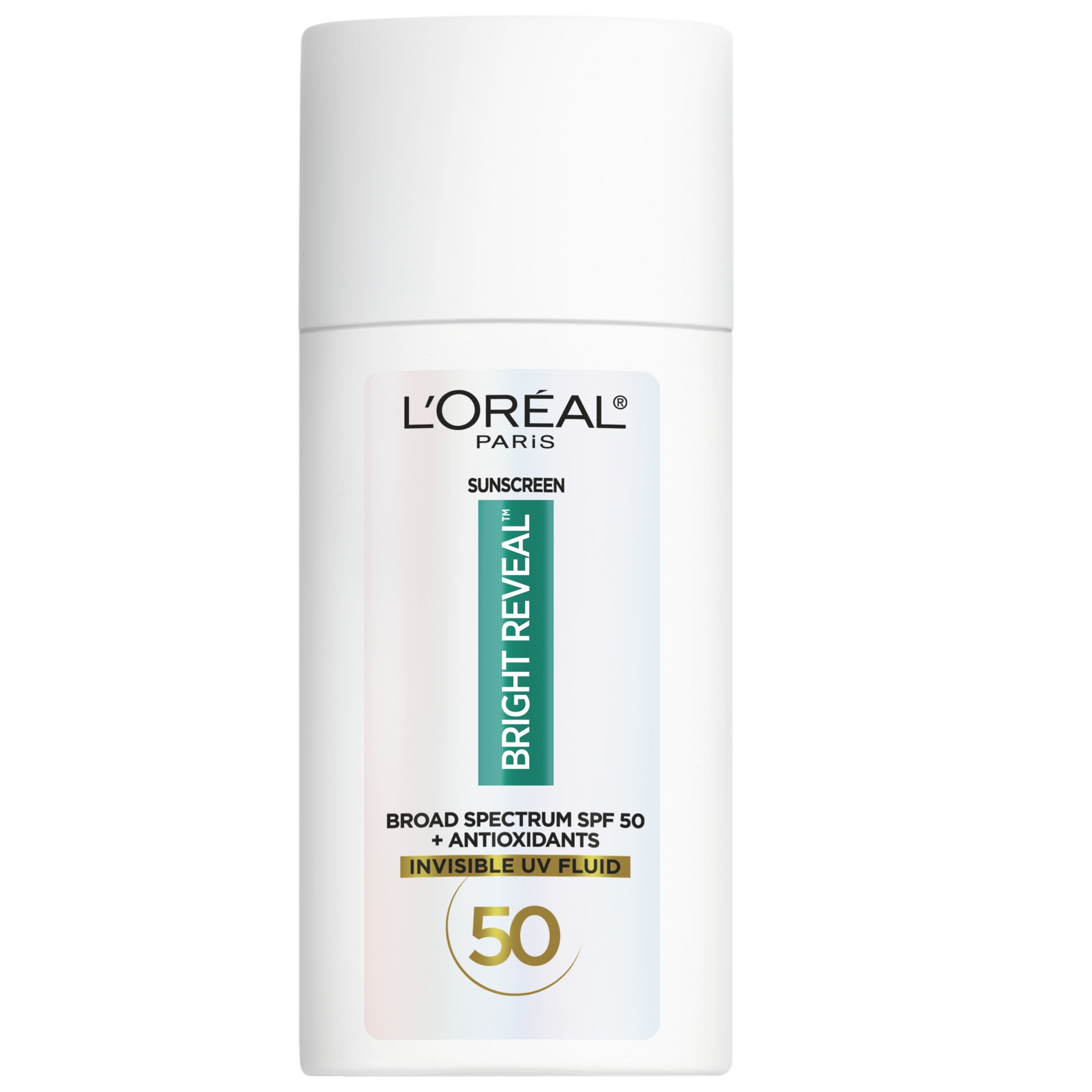 L'Oreal Paris Bright Reveal Daily UV Lotion SPF 50, Reduces Dark Spots, 1.7 fl oz