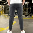 thumbnail image 3 of Elegant Comfort Men's Cotton Fleece Jogger Sweatpants with Pockets, Extra Large Gray, 3 of 5