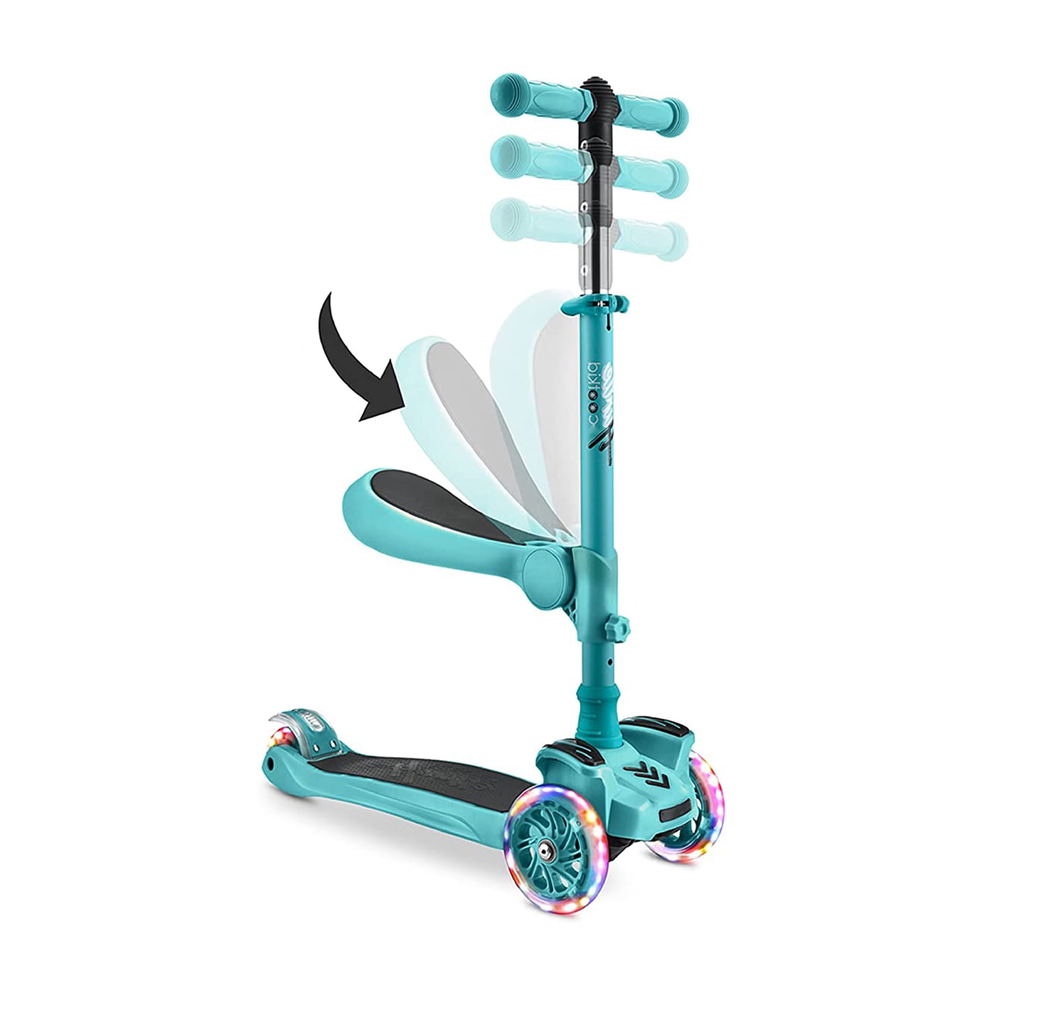 3 Wheeled Scooter for Kids, Stand & Cruise Child/Toddlers Toy Folding