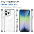 thumbnail image 2 of SaniMore for iPhone 14 Pro Max Lightweight Transparent Case, Rugged Clear PC Back & TPU Bumper [Not Yellowing Technology] Heavy Duty Full Body Protective Case for iPhone 14 Pro Max, Clear, 2 of 8