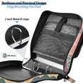 thumbnail image 4 of FORMRS Zipper Binder with Shoulder Strap 2-inch Ring 500 Sheet Capacity File Bag, Green Floral Wave, 4 of 5