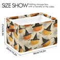thumbnail image 3 of Foldable Storage Basket,Canvas Fabric Foldable Storage Bins with Handles Open Home Storage Bins Boxes for Toy Book Shelf Closet Baskets Halloween Pumpkins and Spider Webs, 3 of 8