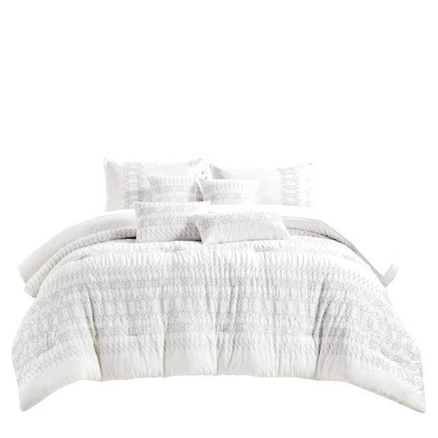 ESCA J22195V Q Gabbatha Comforter Set, Beige - Queen Size - 7 Piece