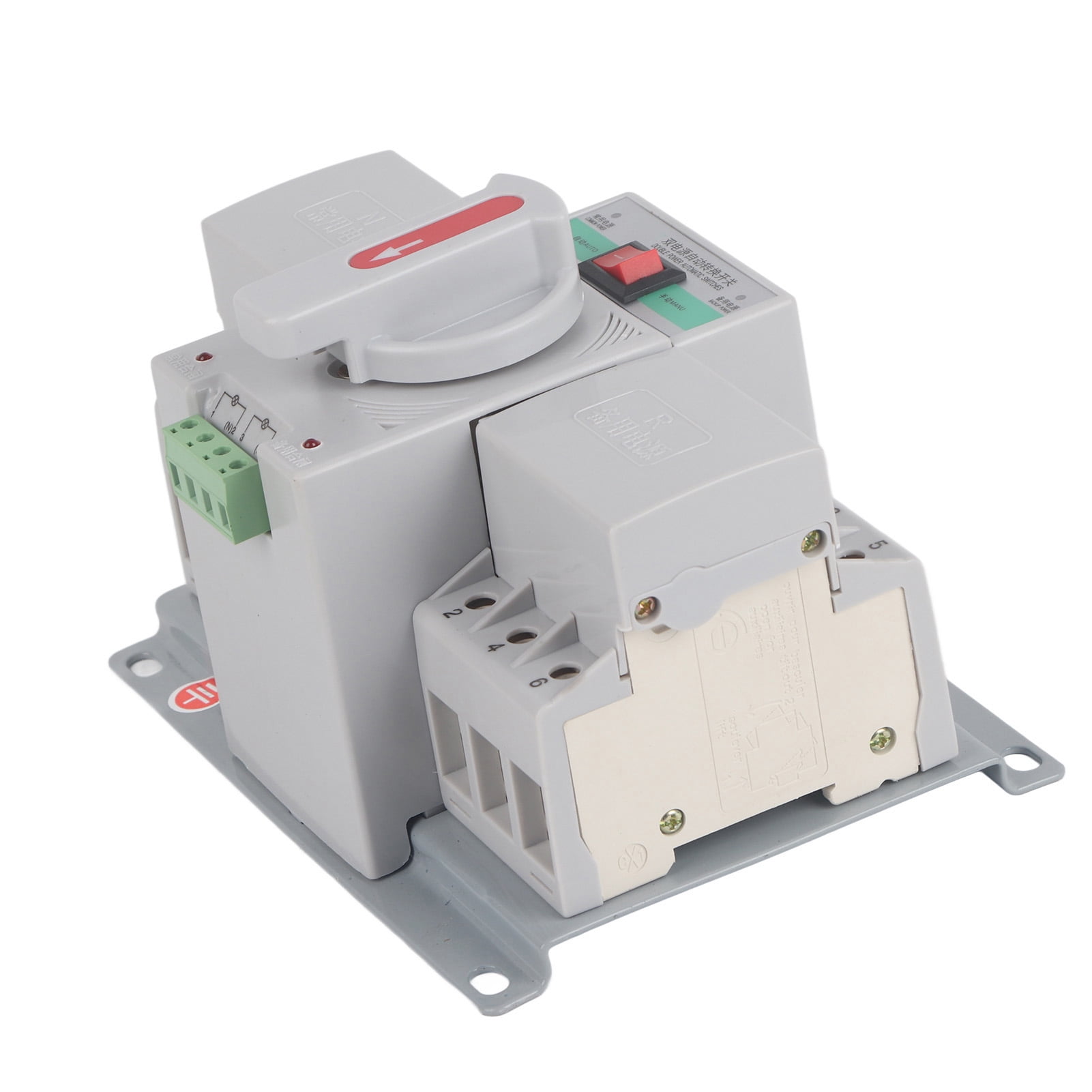Transfer Switch - 1pc 220V 63A 3P Mini Intelligent Dual Power Automatic Transfer Switch Circuit Breaker
