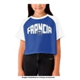 thumbnail image 4 of Playera Francia para Niña, Cuello Redondo Manga Corta Azul Talla 10, 4 of 4