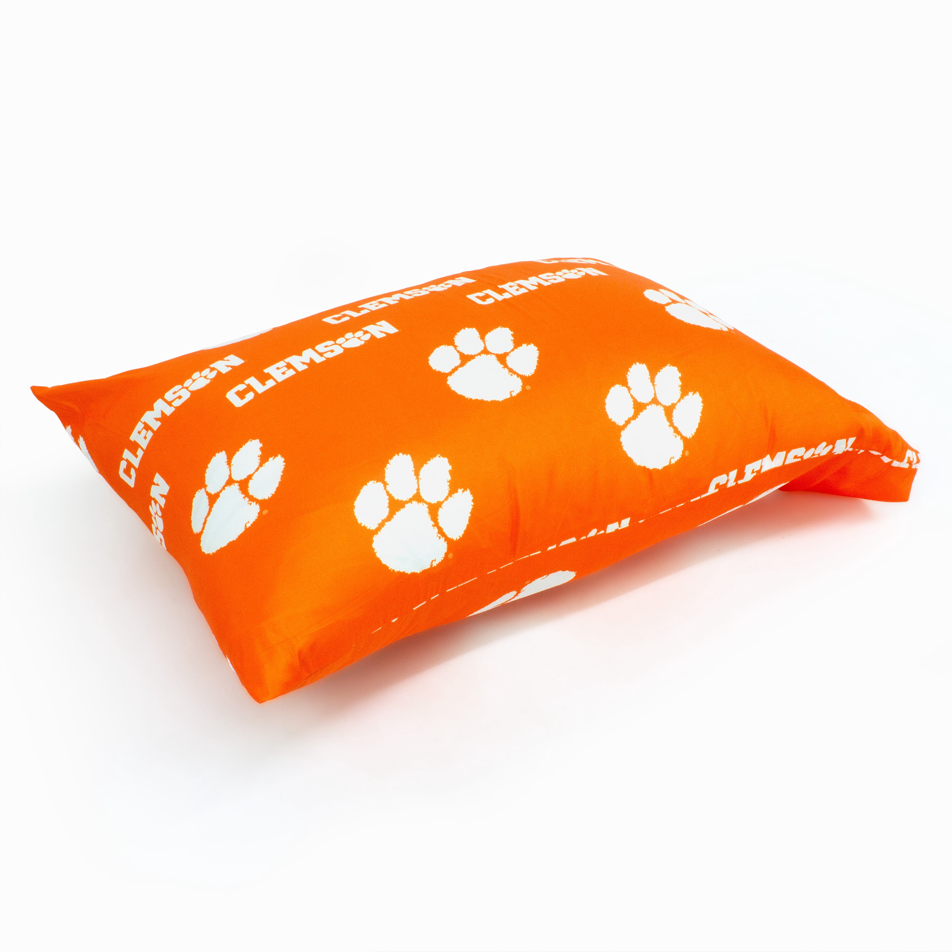 Clemson Tigers Pillowcase Pair, Standard, 20" x 30" (2 Standard Pillowcases)