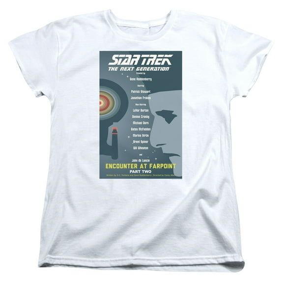 Star Trek Tng Season 1 Episode 2 Women's T-Shirt White