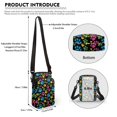 thumbnail image 6 of HELLHERO Sling Bag for Adult Daily Commute or Casual Outings Paw prints Travel Crossbody Purse Double Zipper Paw prints, 6 of 7