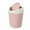 Pink, variant on Plastic Mini Trash Can, Heavy Duty Wastebasket with Lid, Tiny Bathroom Trash Can with Swing lid, Small Countertop Waste Basket for Home Office Kitchen Vanity Tabletop (Green) 6.61x4.02x5.20"
