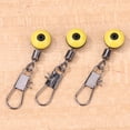 thumbnail image 4 of Giratorio De Pesca 20 piezas pesca flotador rodante línea giratoria gancho vástago Clip conector amarillo Ehuebsd  Para Estrenar, 4 of 8
