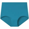 thumbnail image 4 of TEVEQ Women's Seamless Underwear Full Coverage Stretch Brief Ladies Panties High Waist Cotton Underwear Soft Brief Regular and Plus Size，Cotton Underwear High Waisted Briefs Full Coverage Hipste X 4Xl, 4 of 4