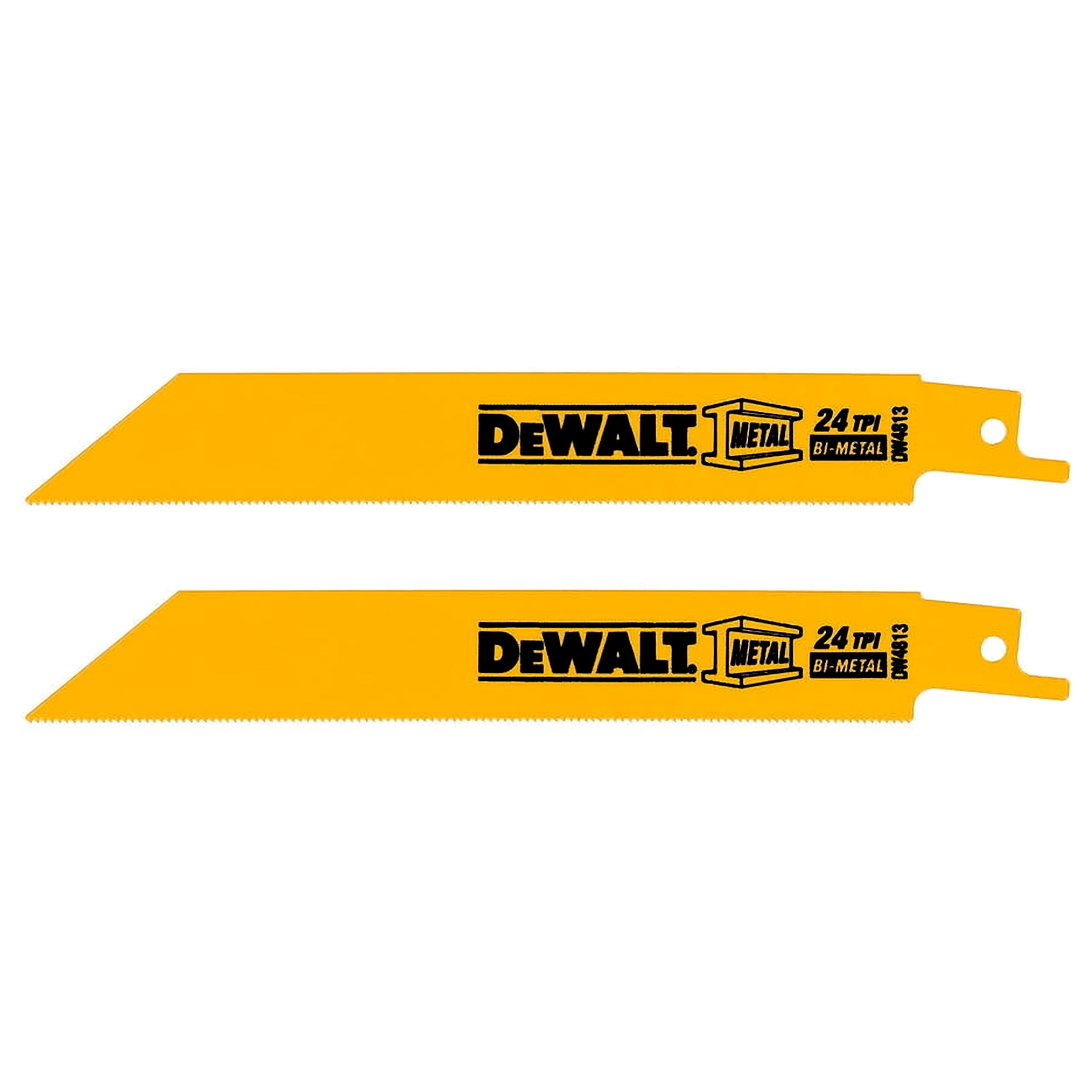 Dewalt Accessories DW4813-2 2-Pk., 6-In. 24-TPI Bi-Metal Reciprocating Saw Blade