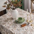 thumbnail image 2 of Nappe, 100 % Coton et Lin Boho Rectangulaire, Nappe Imprimée Florale pour Table à Manger, Fêtes, Mariage, Noël, Extérieur, 2 of 4