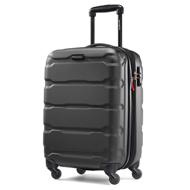 Maleta Samsonite Omni PC Hardside de 20 pulgadas, negra con giratoria