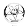 thumbnail image 2 of Estuche portátil para lentes de contacto con espejo y forma de pentagrama, color blanco, 2 of 8