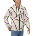 thumbnail image 4 of Zip Up Hoodies for Men - Asparagus Print hilarious Long Sleeve Comfrt Men'S Fashion Hoodies & Sweatshirts, Jackets for Men Hoodies Pullover Clothing Clothes with Pouch, 4 of 5